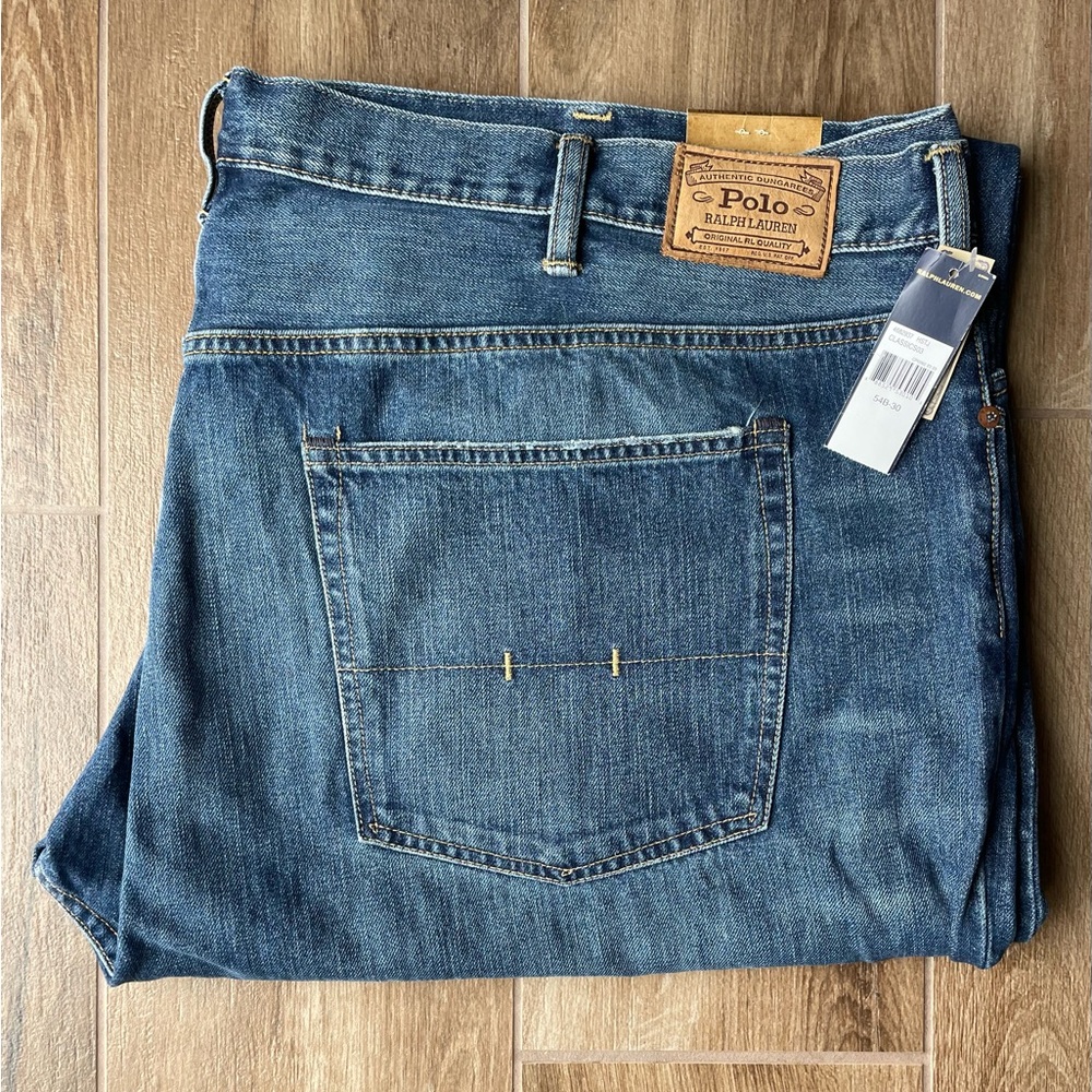 Polo by Ralph Lauren Men's Dark Blue Relaxed Jeans